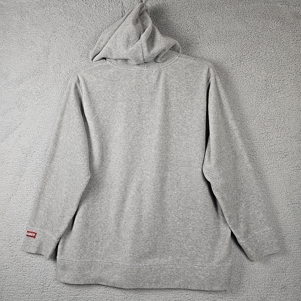 Disney Official Vintage Retro Mickey Mouse Grey Fleece Hoodie Womens 2XL - Picture 12 of 16